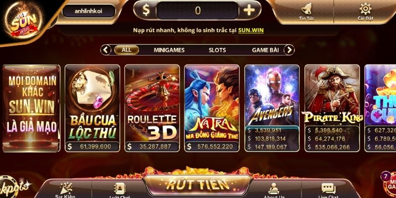 SUNWIN sở hữu kho game đa dạng với nhiều chế độ